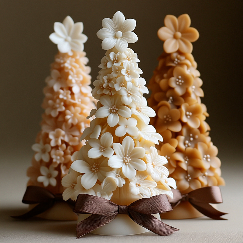 3D Christmas Tree Candle Silic - đánh giá và giá Candle Making Party