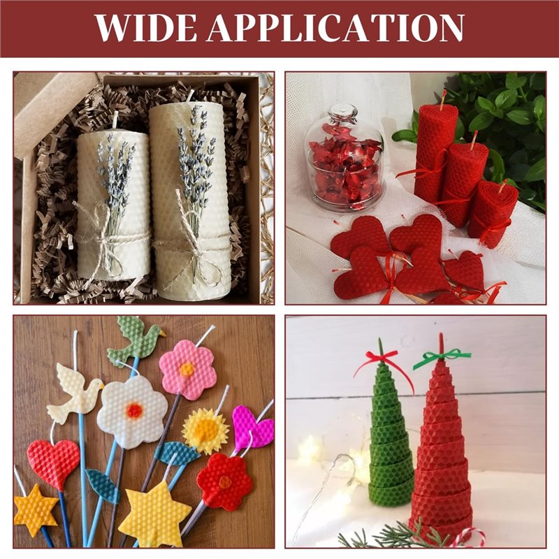 24Pcs 8x8 Inch Beeswax Sheets  - đánh giá và giá Candle Making Kit Beeswax