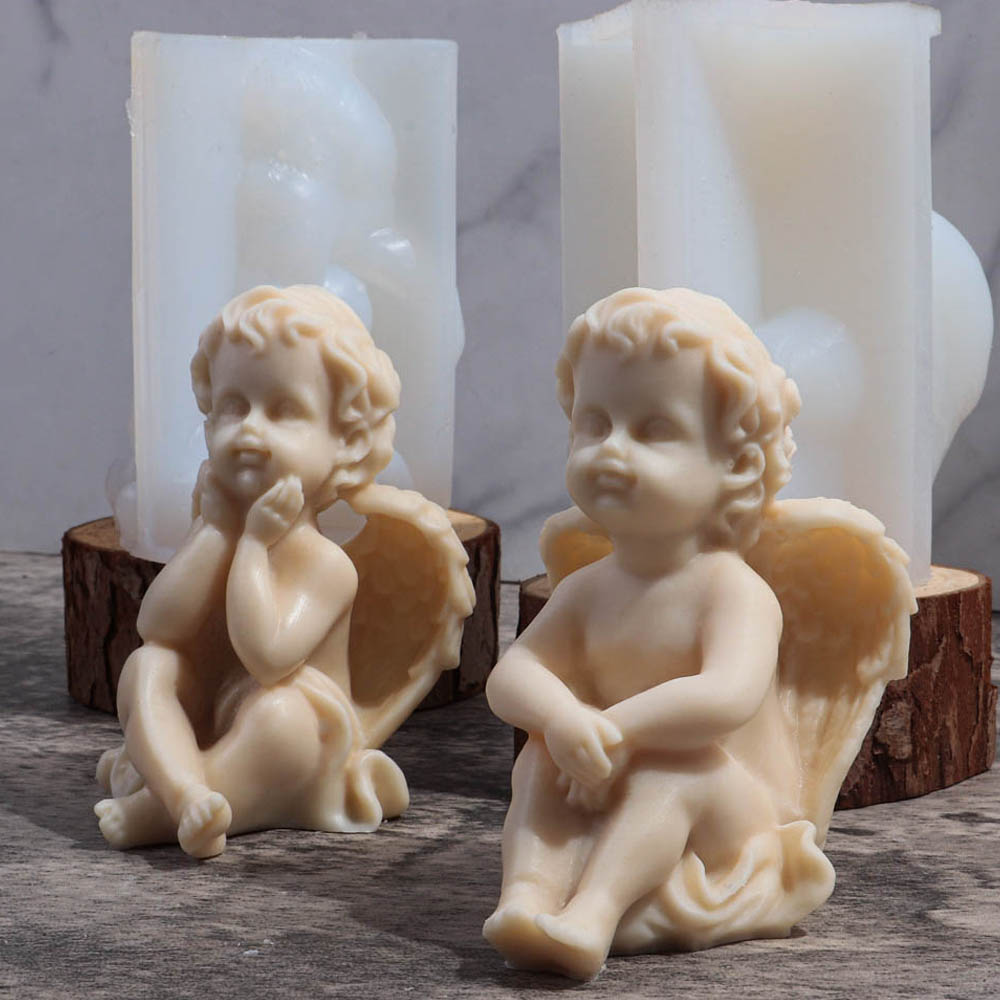 3D Angel Children Silicone Mol - đánh giá và giá Candle Making Tips