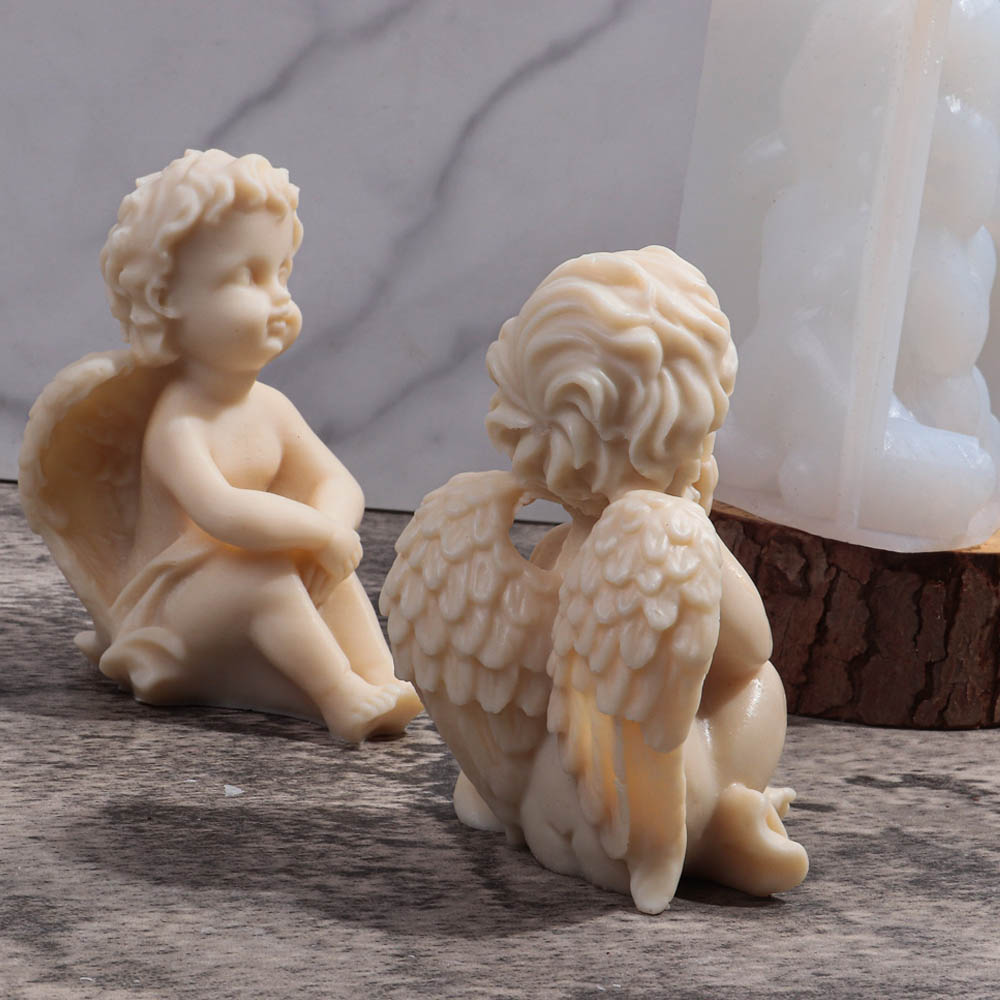 3D Angel Children Silicone Mol - đánh giá và giá Candle Making Tips